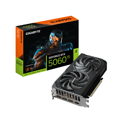 Grafička kartica Gigabyte, WINDFORCE OC MAX nVidia GeForce RTX 5060 Ti 8GB GDDR7, PCIe 5.0, 3x DisplayPort, 1x HDMI (GV-N506TWF2MAX OC-8GD)