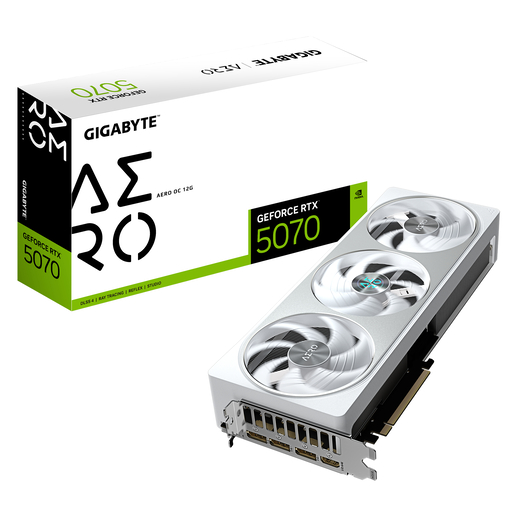 Grafička kartica Gigabyte, AERO OC nVidia GeForce RTX 5070 12GB GDDR7, PCIe 5.0, 3x DisplayPort, 1x HDMI (GV-N5070AERO OC-12GD)