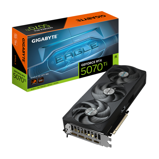 Grafička kartica Gigabyte, EAGLE OC SFF nVidia GeForce RTX 5070 Ti 16GB GDDR7, PCIe 5.0, 3x DisplayPort, 1x HDMI (GV-N507TEAGLE OC-16GD)