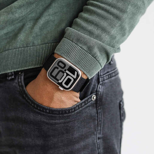 Vonmählen zamjenski remen za Apple Watch 44/45/46/49 mm, Black Fitness Loop 2, One Size