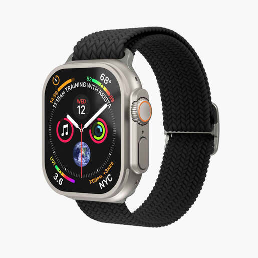 Vonmählen zamjenski remen za Apple Watch 40/41/42 mm, Black Woven Loop, One Size