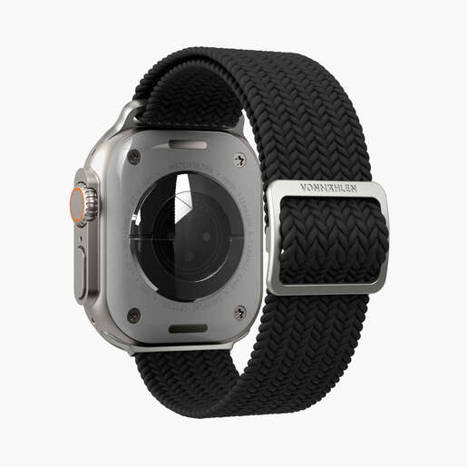 Vonmählen zamjenski remen za Apple Watch 40/41/42 mm, Black Woven Loop, One Size