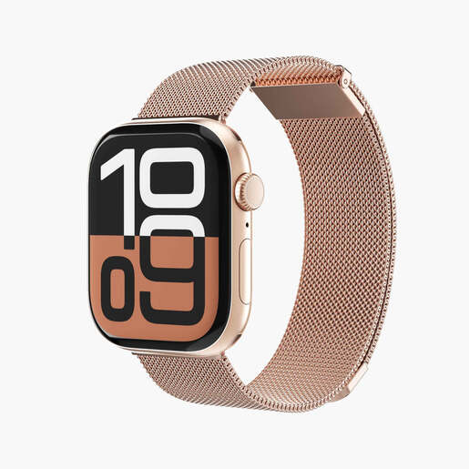 Vonmählen zamjenski remen za Apple Watch 40/41/42 mm, Rose Gold Milanese Loop 2, One Size