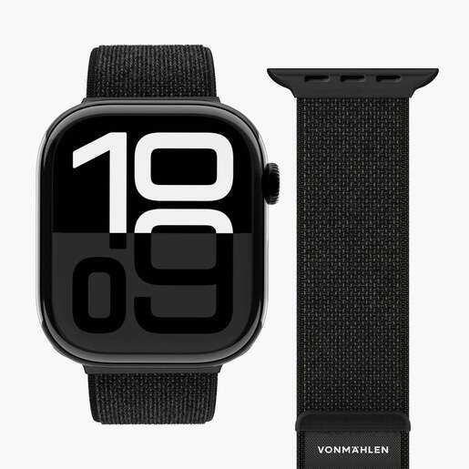 Vonmählen zamjenski remen za Apple Watch 40/41/42 mm, Black Fitness Loop 2, One Size