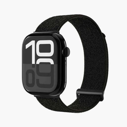 Vonmählen zamjenski remen za Apple Watch 40/41/42 mm, Black Fitness Loop 2, One Size