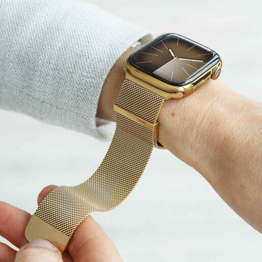 Vonmählen zamjenski remen za Apple Watch 40/41/42 mm, Gold Milanese Loop 2, One Size