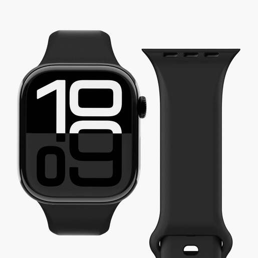 Vonmählen zamjenski remen za Apple Watch 44/45/46/49 mm, Black Classic Band 2, One Size
