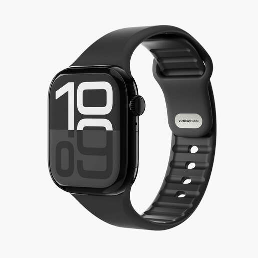 Vonmählen zamjenski remen za Apple Watch 44/45/46/49 mm, Black Classic Band 2, One Size