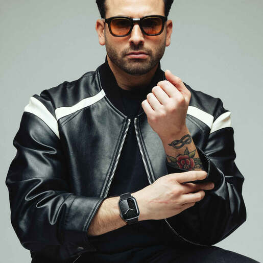 Vonmählen zamjenski remen za Apple Watch 40/41/42 mm, Black A. R. Exclusive Band, One Size