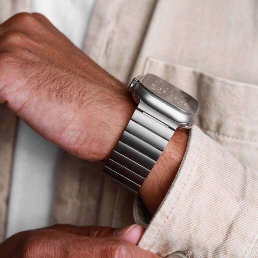 Vonmählen zamjenski remen za Apple Watch 44/45/46/49 mm, Nature Link Bracelet Pro, One Size