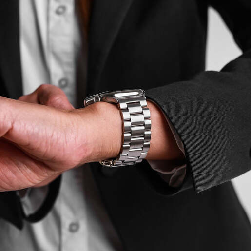 Vonmählen zamjenski remen za Apple Watch 40/41/42 mm, Silver Link Bracelet 2, One Size