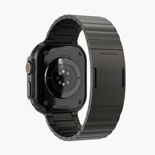 Vonmählen zamjenski remen za Apple Watch 44/45/46/49 mm, Black Link Bracelet Pro, One Size