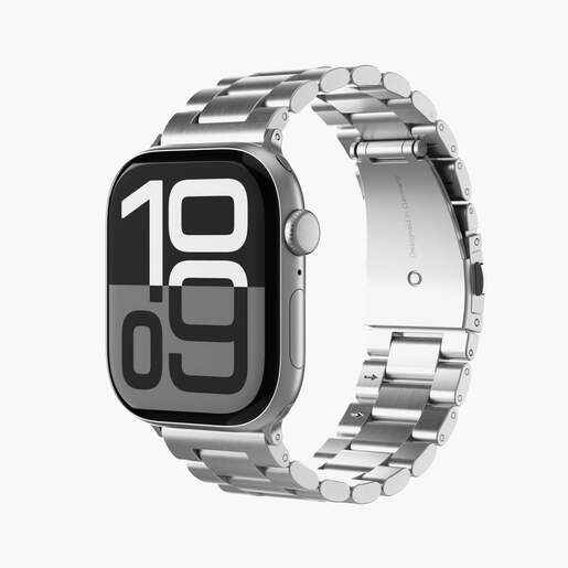 Vonmählen zamjenski remen za Apple Watch 44/45/46/49 mm, Silver Link Bracelet 2, One Size