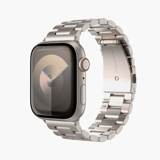 Vonmählen zamjenski remen za Apple Watch 44/45/46/49 mm, Champagne Link Bracelet 2, One Size