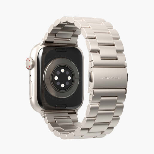 Vonmählen zamjenski remen za Apple Watch 44/45/46/49 mm, Champagne Link Bracelet 2, One Size