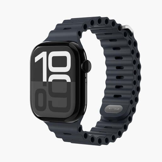 Vonmählen zamjenski remen za Apple Watch 44/45/46/49 mm, Navy Wave Band 2, One Size