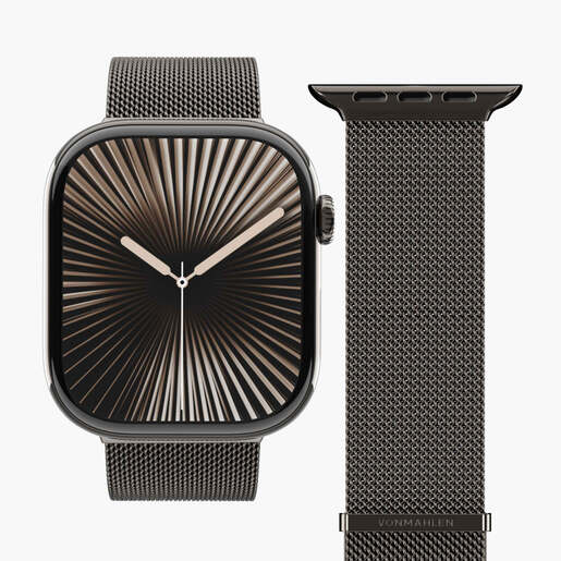Vonmählen zamjenski remen za Apple Watch 44/45/46/49 mm, Granite Gray Milanese Loop 2, One Size