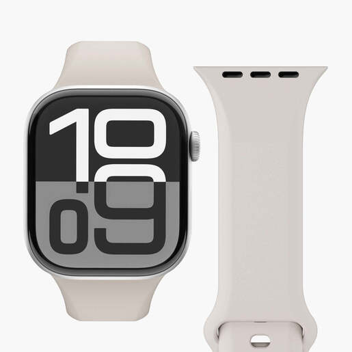 Vonmählen zamjenski remen za Apple Watch 44/45/46/49 mm, Cream Classic Band 2, One Size