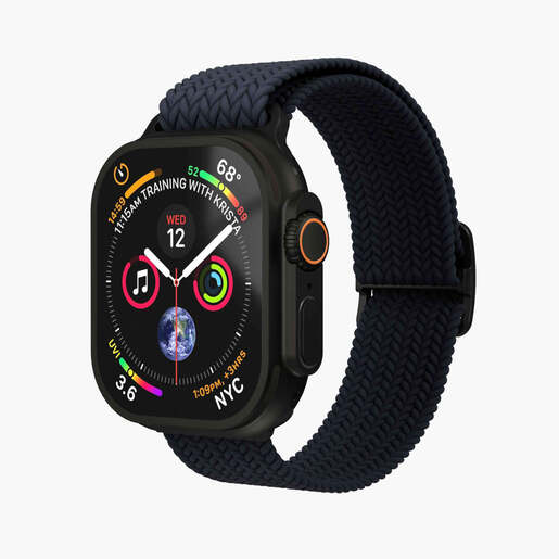 Vonmählen zamjenski remen za Apple Watch 40/41/42 mm, Navy Black Woven Loop, One Size