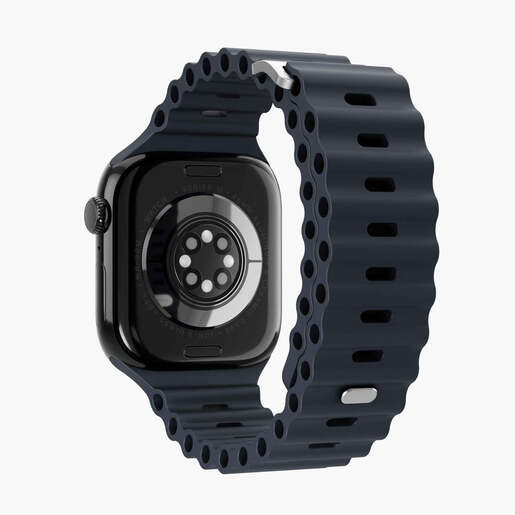 Vonmählen zamjenski remen za Apple Watch 40/41/42 mm, Navy Wave Band 2, One Size