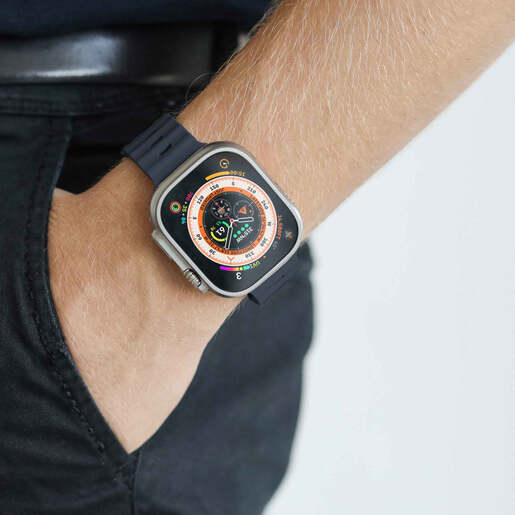 Vonmählen zamjenski remen za Apple Watch 40/41/42 mm, Navy Wave Band 2, One Size