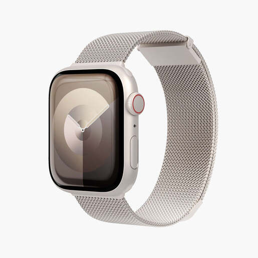 Vonmählen zamjenski remen za Apple Watch 44/45/46/49 mm, Champagne Milanese Loop 2, One Size
