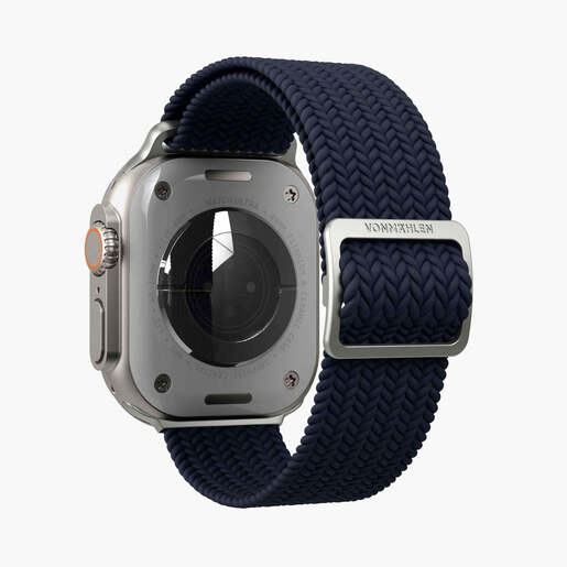 Vonmählen zamjenski remen za Apple Watch 44/45/46/49 mm, Navy Woven Loop, One Size