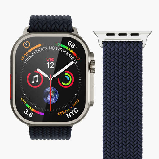 Vonmählen zamjenski remen za Apple Watch 40/41/42 mm, Navy Woven Loop, One Size