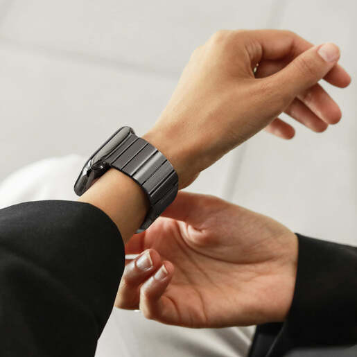 Vonmählen zamjenski remen za Apple Watch 44/45/46/49 mm, Granite Gray Link Bracelet Pro, One Size