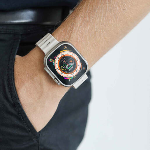 Vonmählen zamjenski remen za Apple Watch 40/41/42 mm, Cream Wave Band 2, One Size