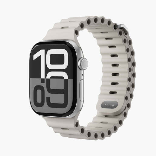 Vonmählen zamjenski remen za Apple Watch 44/45/46/49 mm, Cream Wave Band 2, One Size