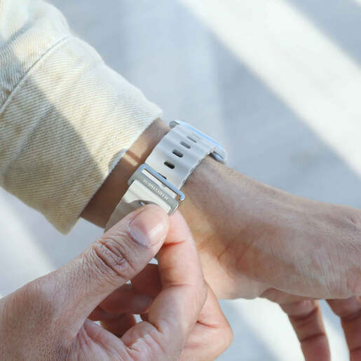 Vonmählen zamjenski remen za Apple Watch 44/45/46/49 mm, Cream Wave Band 2, One Size