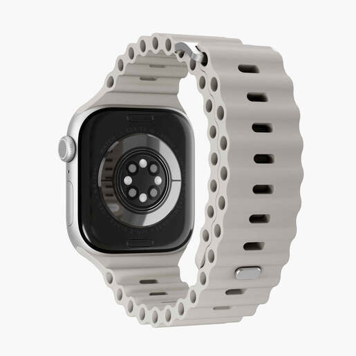 Vonmählen zamjenski remen za Apple Watch 44/45/46/49 mm, Cream Wave Band 2, One Size