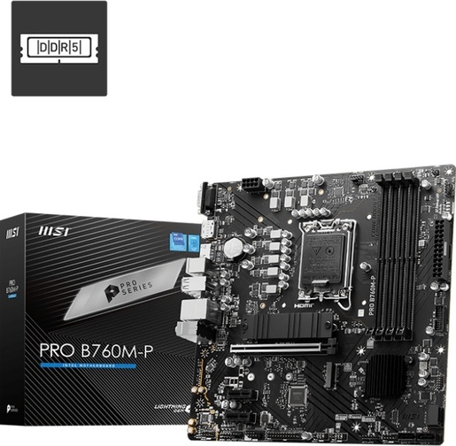 Matična ploča MSI PRO B760M-P, LGA1700, Intel B760, mATX