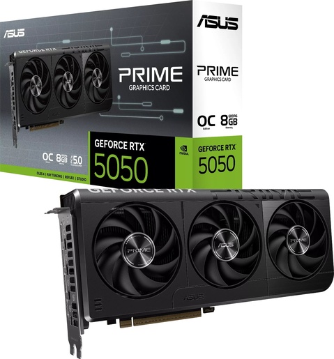 Grafička kartica Asus PRIME-RTX5050-O8G, nVidia GeForce RTX 5050 OC Edition 8GB GDDR6, PCIe 5.0, 3x DisplayPort 2.1b, 1x HDMI (90YV0N70-M0NA00)