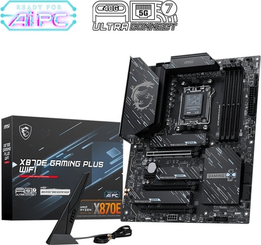 Matična ploča MSI X870E GAMING PLUS WIFI, AM5, AMD X870E, ATX