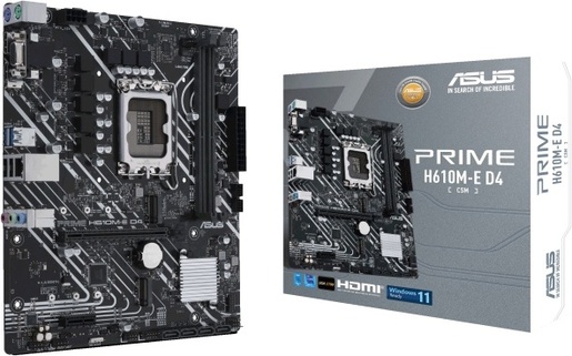 Matična ploča Asus PRIME H610M-E D4-CSM, LGA1700, Intel H610, mATX