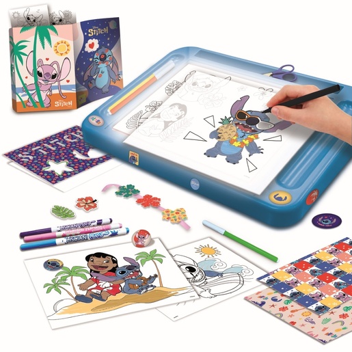 Stitch škola crtanja sa svjetlećom podlogom, kreativni set