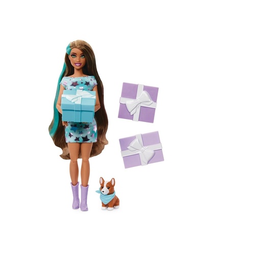 Barbie rođendanska zabava, lutka, smeđa