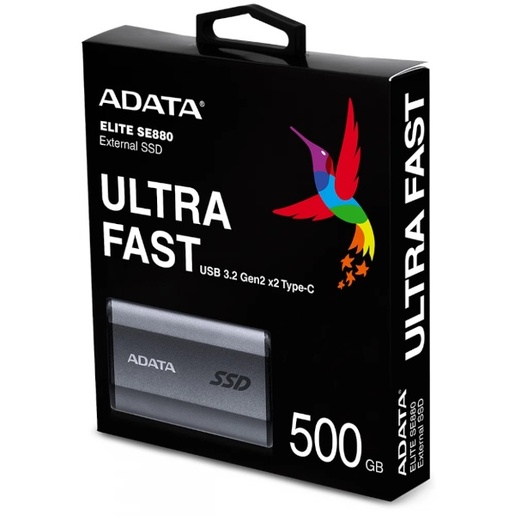 Vanjski SSD ADATA SE880 500GB USB 3.2, ADATA-SE880-500G-G