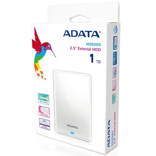 Vanjski tvrdi disk ADATA HV620 Slim 1TB USB 3.2, AHV620S-1TU31-CWH