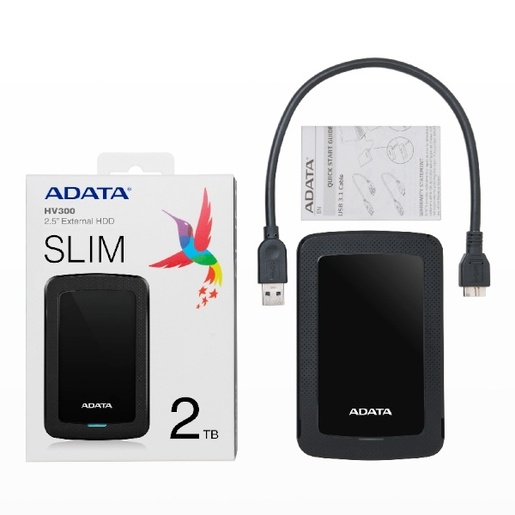 Vanjski tvrdi disk ADATA HV300 2TB USB 3.2, AHV300-2TU31-CBK