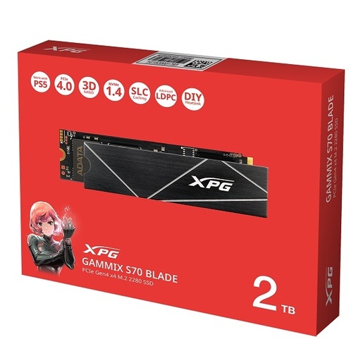 SSD 1TB ADATA Gammix S70 Blade M.2 NVMe (ADATA-GX-S70B-1TB)