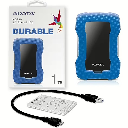 Vanjski tvrdi disk ADATA HD330 1TB USB 3.2, AHD330-1TU31-CBL