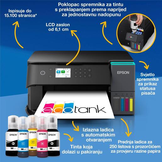 EPSON multifunkcijski pisač EcoTank L6360 A4, C11CL42401
