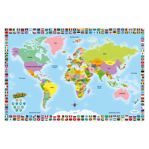 Moja karta svijeta - edukativna interaktivna karta svijeta za djecu