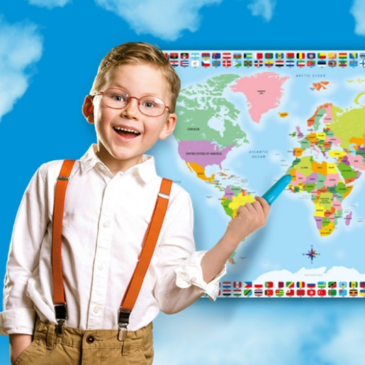 Moja karta svijeta - edukativna interaktivna karta svijeta za djecu