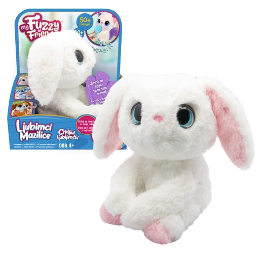 Ljubimci mazilice interaktivni plišanci - zeko Poppy, 20cm