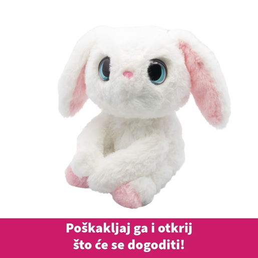 Ljubimci mazilice interaktivni plišanci - zeko Poppy, 20cm
