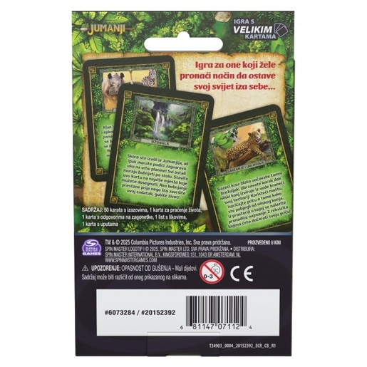 Jumanji društvena igra s kartama (hrvatski)